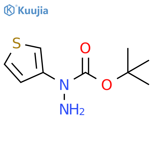 tert-butyl N-amino-N-(3-thienyl)carbamate structure