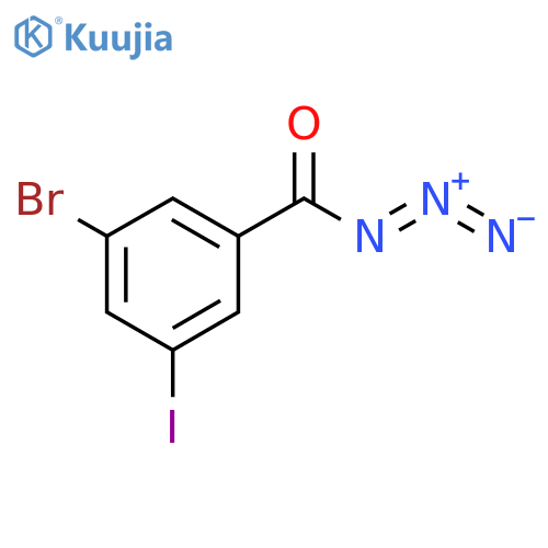 Benzoyl azide, 3-bromo-5-iodo- structure