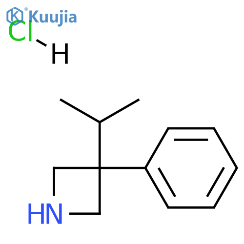 3-phenyl-3-(propan-2-yl)azetidine hydrochloride structure
