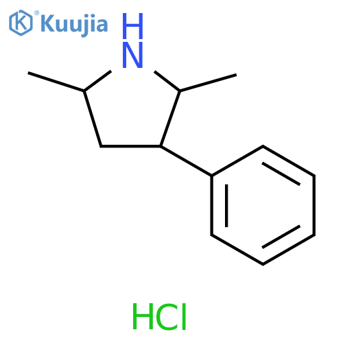 2,5-dimethyl-3-phenyl-pyrrolidine;hydrochloride structure