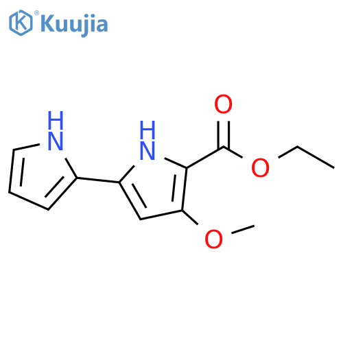 [2,2'-Bi-1H-pyrrole]-5-carboxylic acid, 4-methoxy-, ethyl ester structure