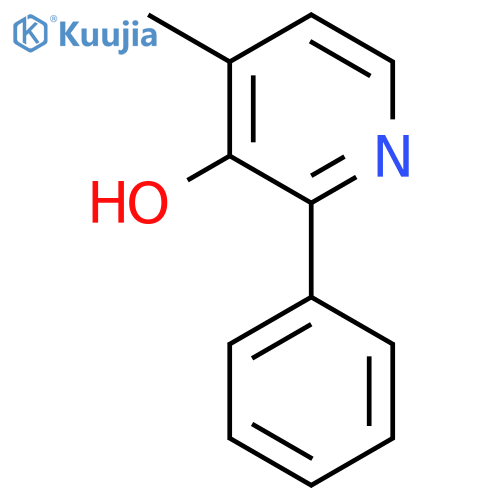 3-Hydroxy-4-methyl-2-phenylpyridine structure