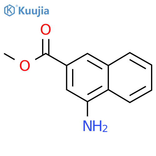 Methyl 1-aminonaphthalene-3-carboxylate structure