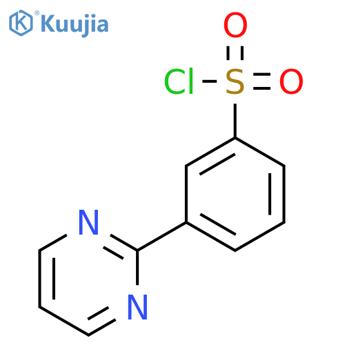 Benzenesulfonylchloride, 3-(2-pyrimidinyl)- structure