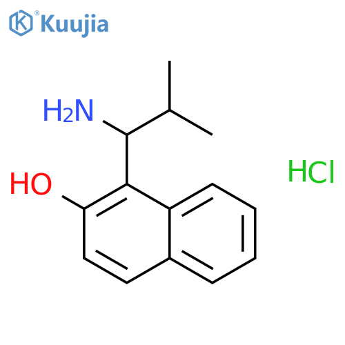 1-(1-Amino-2-methyl-propyl)naphthalen-2-ol Hydrochloride structure