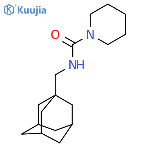 N-(adamantan-1-yl)methylpiperidine-1-carboxamide structure
