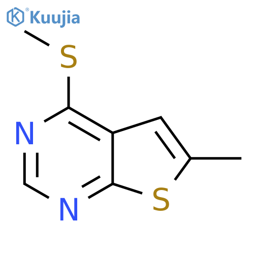 6-methyl-4-(methylsulfanyl)thieno2,3-dpyrimidine structure