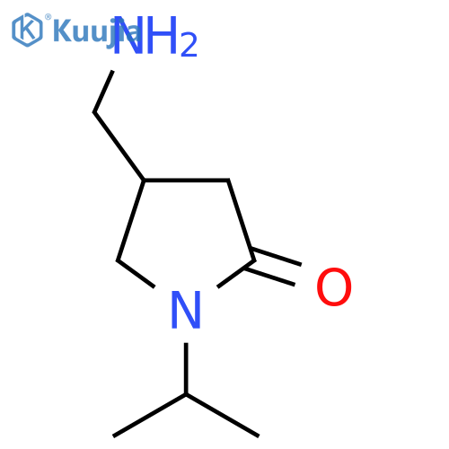 4-(Aminomethyl)-1-(propan-2-yl)pyrrolidin-2-one structure