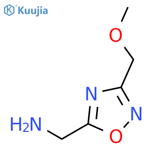 3-(Methoxymethyl)-1,2,4-oxadiazol-5-yl-methylamine hydrochloride structure