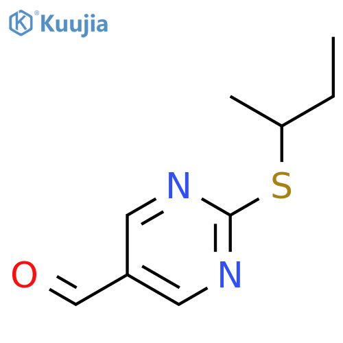2-(sec-Butylthio)pyrimidine-5-carbaldehyde structure