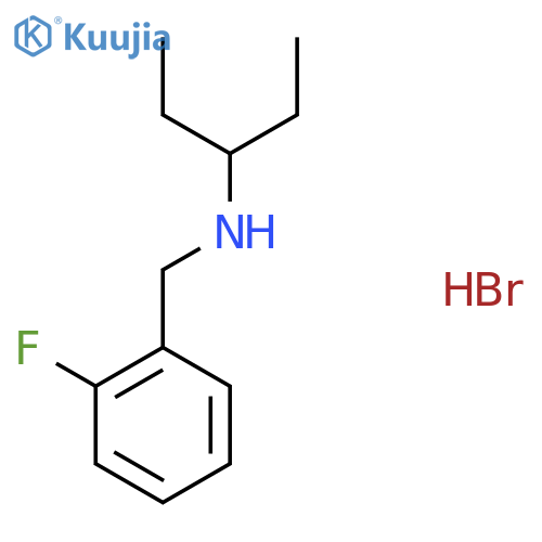 N-(2-Fluorobenzyl)-3-pentanamine hydrobromide structure