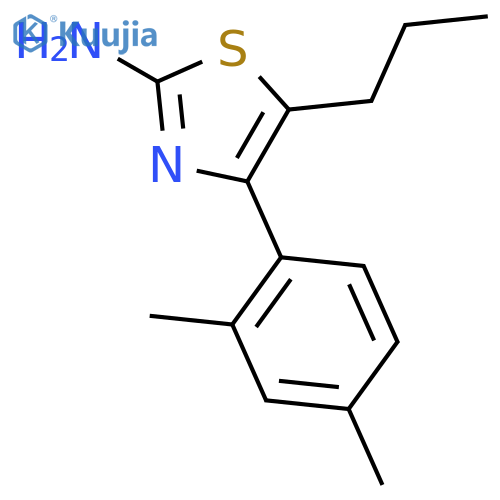 4-(2,4-Dimethylphenyl)-5-propyl-1,3-thiazol-2-amine structure