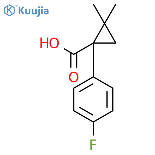 1-(4-Fluorophenyl)-2,2-dimethyl-cyclopropanecarboxylic Acid structure