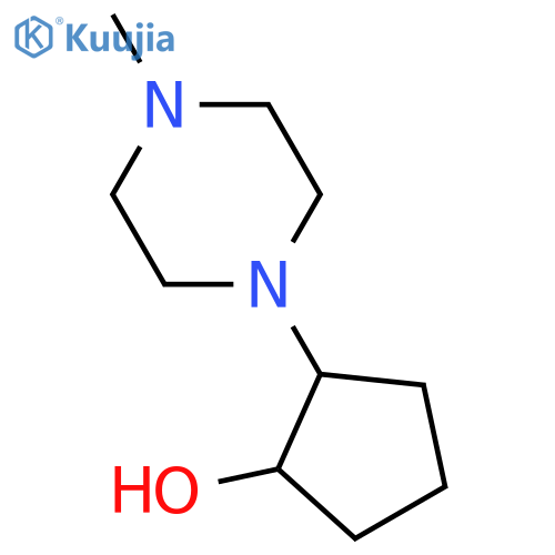 2-(4-methylpiperazin-1-yl)cyclopentan-1-ol structure