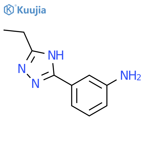 3-(5-Ethyl-4H-1,2,4-triazol-3-yl)aniline structure