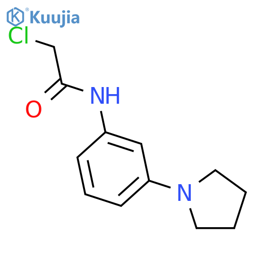 2-Chloro-N-3-(1-pyrrolidinyl)phenylacetamide structure
