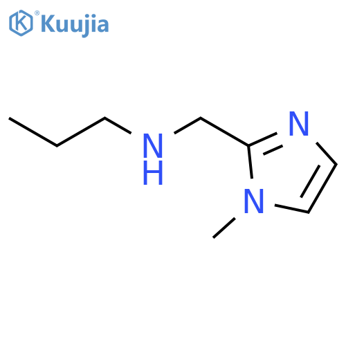 N-(1-methyl-1H-imidazol-2-yl)methylpropan-1-amine structure