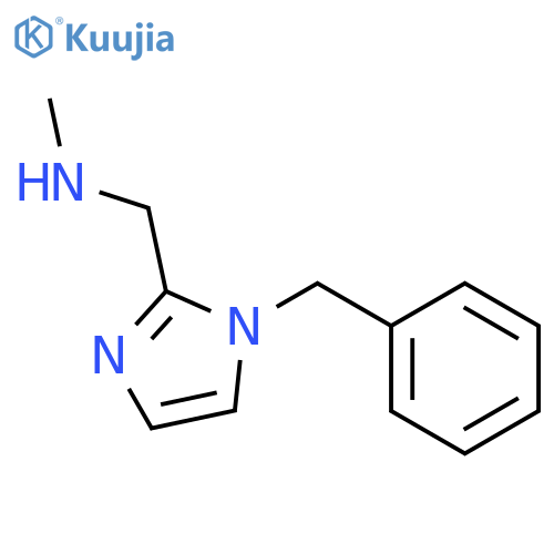 1-(1-Benzyl-1H-imidazol-2-yl)-N-methylmethanamine structure
