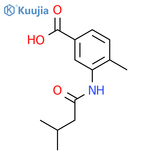4-Methyl-3-(3-methylbutanoyl)aminobenzoic Acid structure