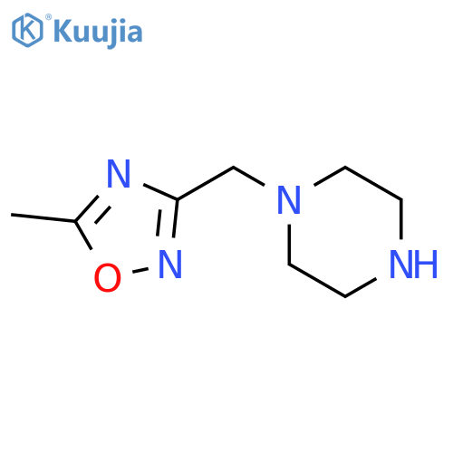 1-(5-methyl-1,2,4-oxadiazol-3-yl)methylpiperazine structure