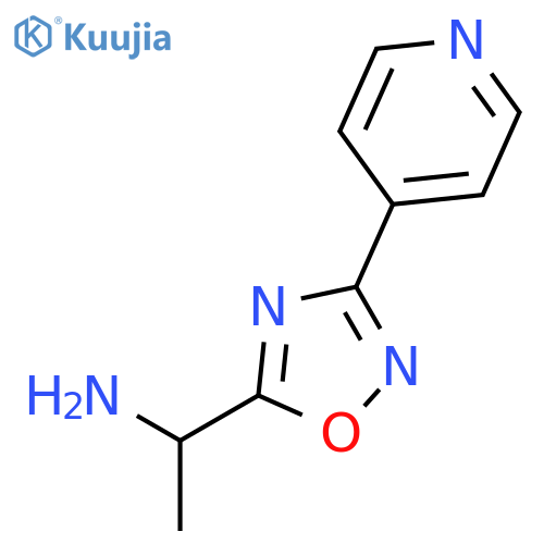 {1-3-(4-Pyridinyl)-1,2,4-oxadiazol-5-ylethyl}amine Trifluoroacetate structure