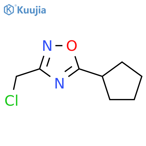 3-(Chloromethyl)-5-cyclopentyl-1,2,4-oxadiazole structure