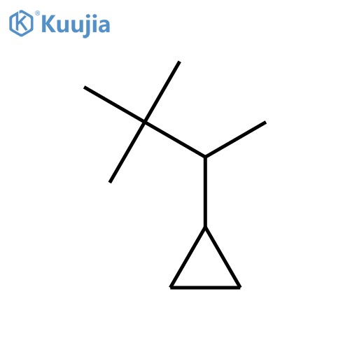 (3,3-Dimethylbutan-2-yl)cyclopropane structure