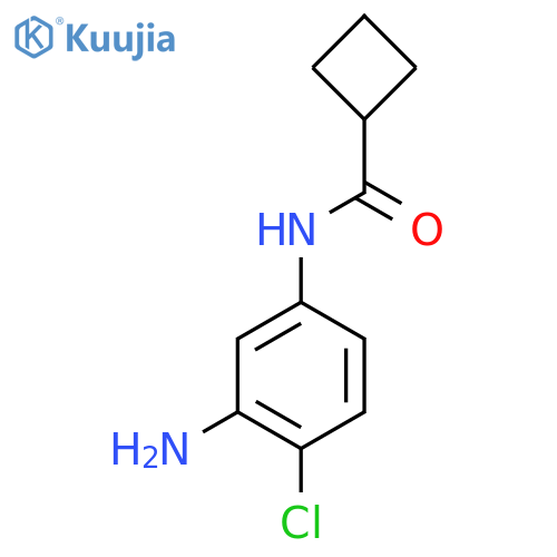 N-(3-Amino-4-chlorophenyl)cyclobutanecarboxamide structure