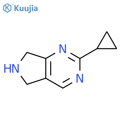 2-cyclopropyl-5H,6H,7H-pyrrolo3,4-dpyrimidine structure