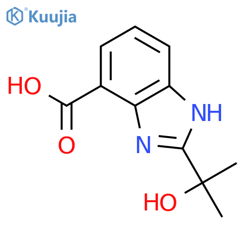 1H-Benzimidazole-7-carboxylic acid, 2-(1-hydroxy-1-methylethyl)- structure