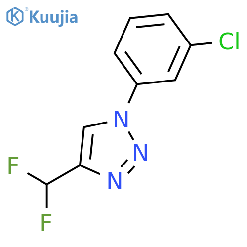 1H-1,2,3-Triazole, 1-(3-chlorophenyl)-4-(difluoromethyl)- structure