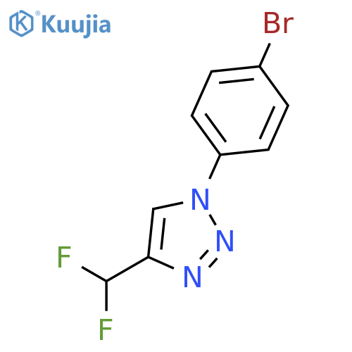 1H-1,2,3-Triazole, 1-(4-bromophenyl)-4-(difluoromethyl)- structure