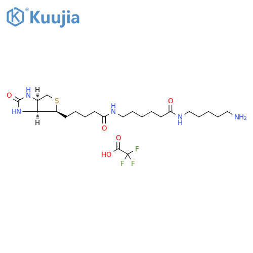 Biotin-X Cadaverine  [5-(((N-(Biotinoyl)aMino)hexanoyl)aMino)pentylaMine, trifluoroacetic acid salt] structure