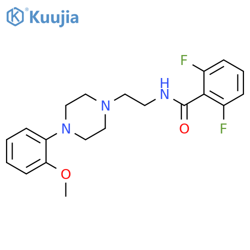 2,6-difluoro-N-{2-4-(2-methoxyphenyl)piperazin-1-ylethyl}benzamide structure