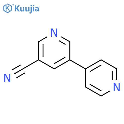 3,4'-bipyridine-5-carbonitrile structure