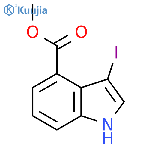 Methyl 3-iodo-1H-indole-4-carboxylate structure