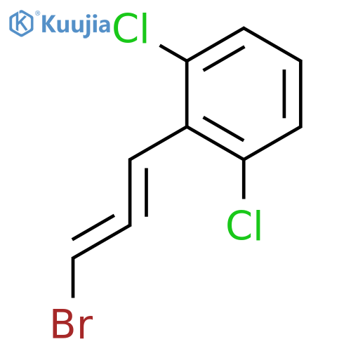 Benzene, 2-(3-bromo-1,2-propadien-1-yl)-1,3-dichloro- structure