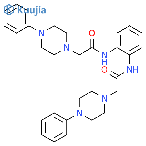 1-PIPERAZINEACETAMIDE, N,N'-1,2-PHENYLENEBIS[4-PHENYL- structure