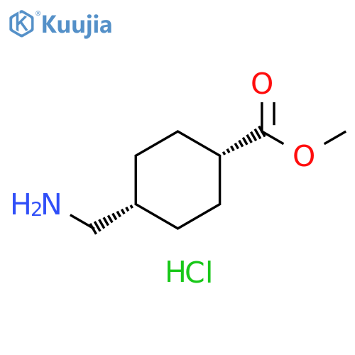 methyl cis-4-(aminomethyl)cyclohexanecarboxylate hydrochloride structure