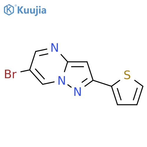 6-bromo-2-(thiophen-2-yl)pyrazolo1,5-apyrimidine structure
