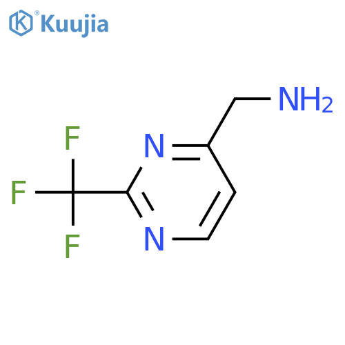 [2-(trifluoromethyl)pyrimidin-4-yl]methanamine structure