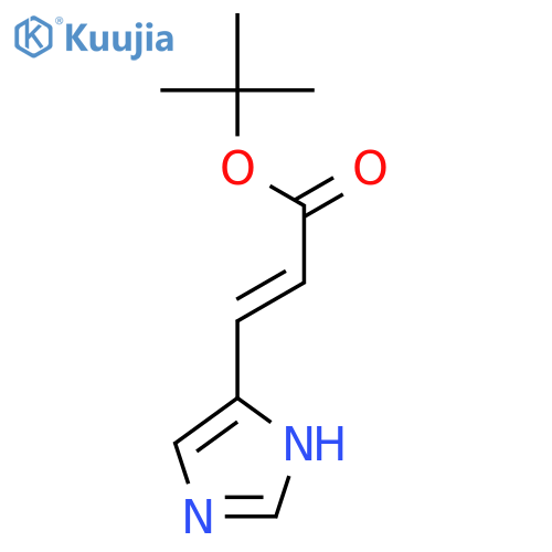 tert-butyl (2E)-3-(1H-imidazol-5-yl)prop-2-enoate structure