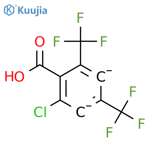 2-Chloro-4,6-bis(trifluoromethyl)benzoic acid structure