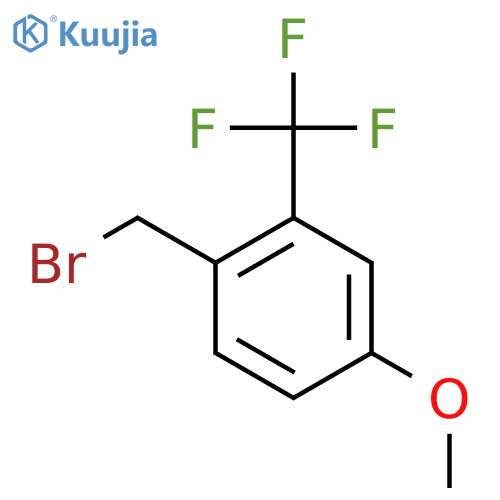 4-Methoxy-2-(trifluoromethyl)benzyl bromide structure