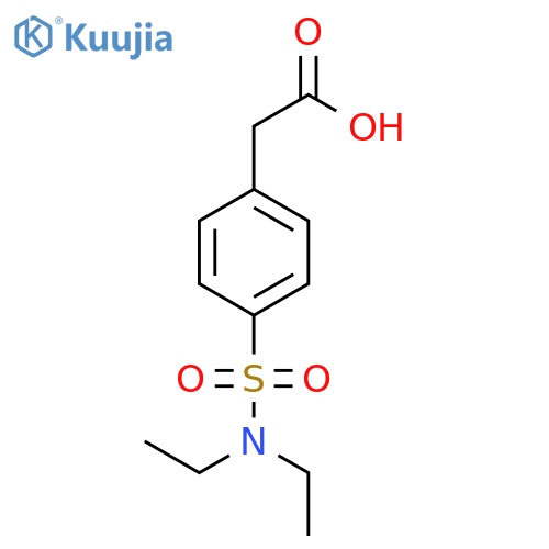 2-4-(diethylsulfamoyl)phenylacetic acid structure