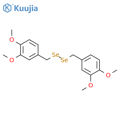 DISELENIDE, BIS[(3,4-DIMETHOXYPHENYL)METHYL] structure
