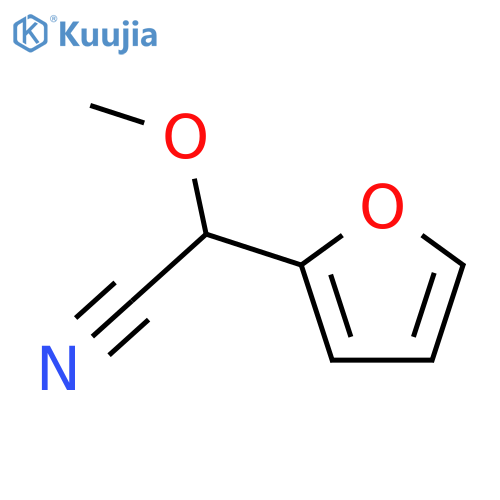 2-(furan-2-yl)-2-methoxyacetonitrile structure