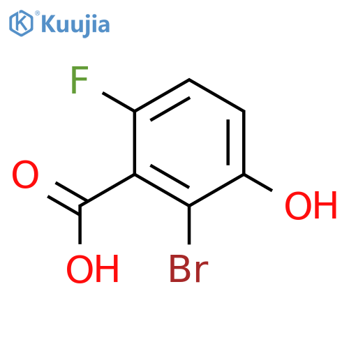 2-bromo-6-fluoro-3-hydroxybenzoic acid structure