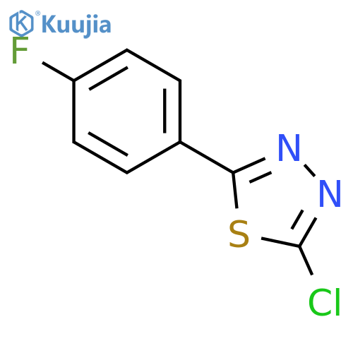 1,3,4-Thiadiazole, 2-chloro-5-(4-fluorophenyl)- structure