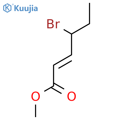 methyl 4-bromohex-2-enoate structure